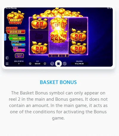 Snímek obrazovky Basket Bounty