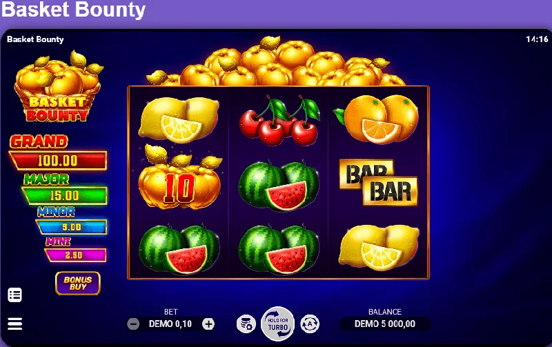 Snímek obrazovky Basket Bounty