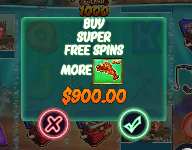 Snímek obrazovky Big Bass Splash 1000