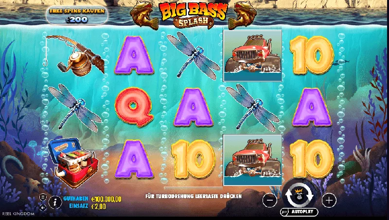 Big Bass Splash Snímek obrazovky