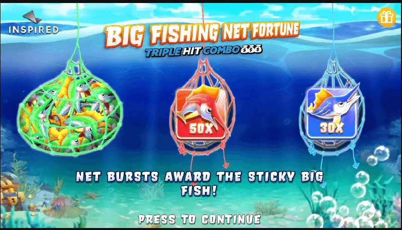 Big Fishing Net Fortune snímek obrazovky