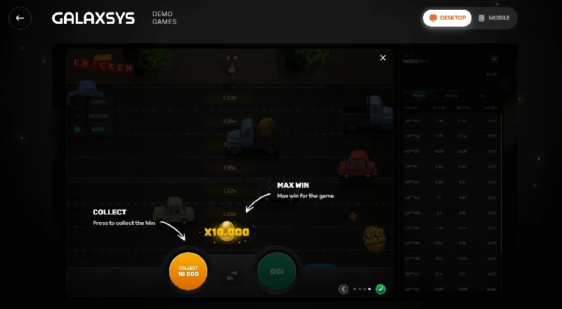 Snímek obrazovky Chicken Crash