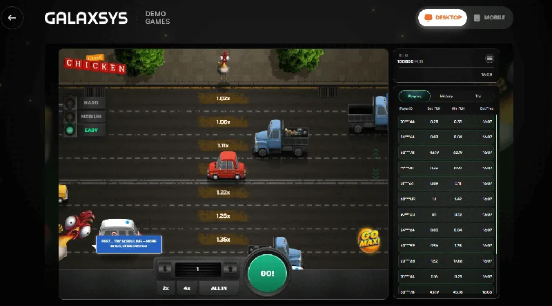 Snímek obrazovky Chicken Crash