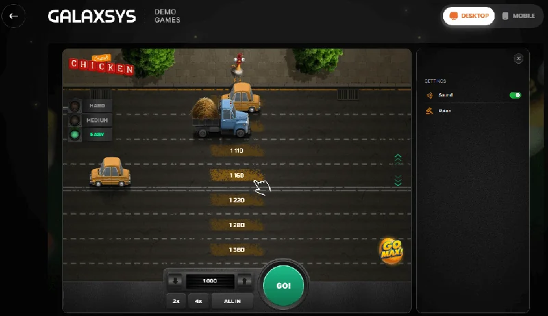 Snímek obrazovky Chicken Crash