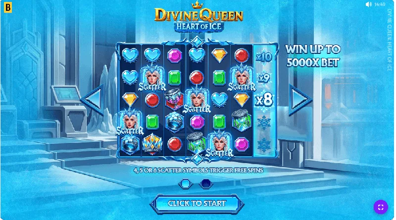 Divine Queen Heart of Ice Snímek obrazovky