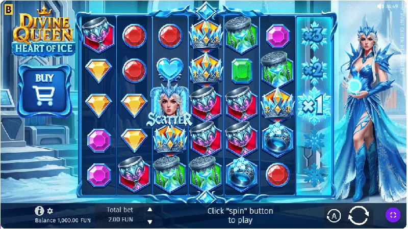 Divine Queen Heart of Ice Snímek obrazovky
