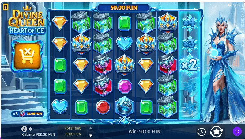 Divine Queen Heart of Ice Snímek obrazovky