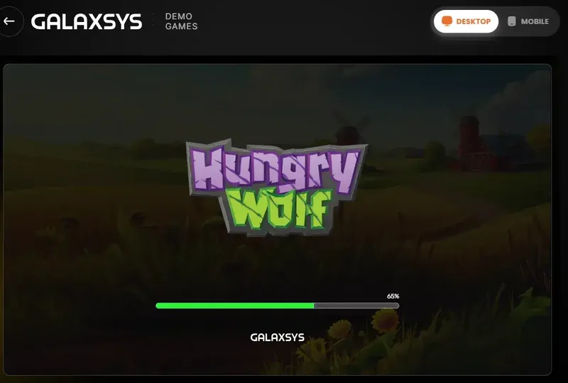 Snímek obrazovky Hungry Wolf