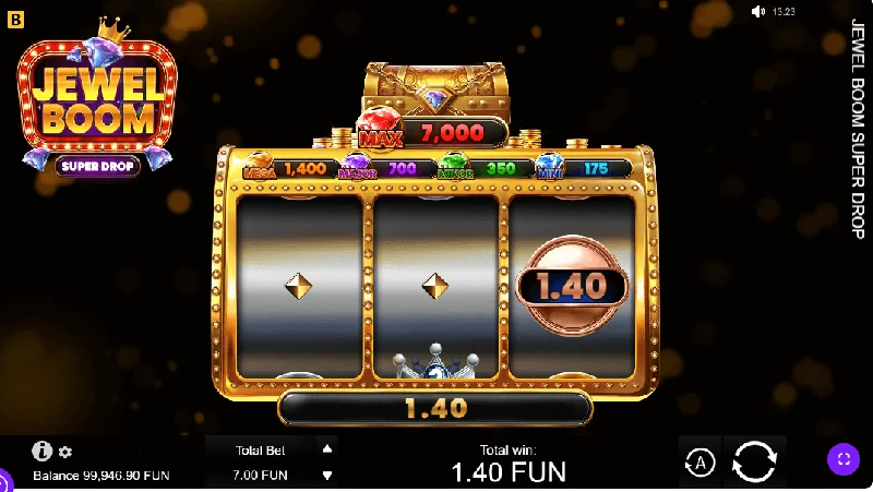 Snímek obrazovky Jewel Boom Super Drop