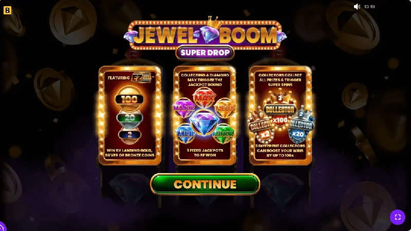 Snímek obrazovky Jewel Boom Super Drop