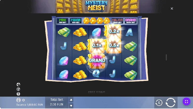 Snímek obrazovky Mystery Heist