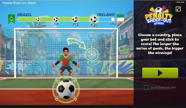 Snímek obrazovky Penalty Shoot-Out