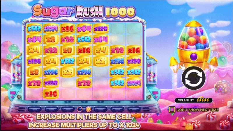 Screenshot hry Sugar Rush 1000