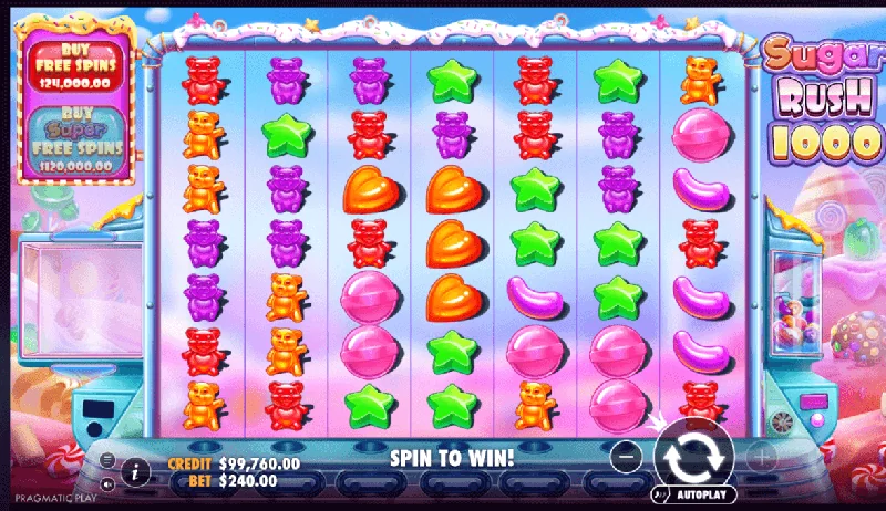 Snímek obrazovky Sugar Rush 1000