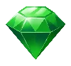 Symbol zeleného drahokamu Bonanza Billion