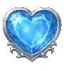 Symbol modrého srdce Divine Queen Heart of Ice