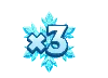 Symbol násobitele sněhové vločky Divine Queen Heart of Ice
