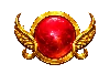 Symbol červeného multiplikátoru Gates of Olympus