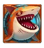 Symbol oranžového žraloka Razor Shark