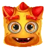 Symbol Reactoonz 100 oranžový dvouoký