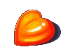 Symbol oranžového srdce Sugar Rush 1000