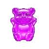 Symbol fialového gumového medvídka Sugar Rush Super Scatter