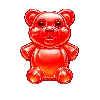 Symbol červeného gumového medvídka Sugar Rush Super Scatter
