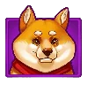 Symbol Shiba Dog ze hry Super Hot Teapots