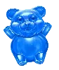 Symbol modrého gumového medvídka Sweet Rush Bonanza