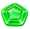 Symbol zelené pětiúhelníkové bonbónu Sweet Rush Bonanza