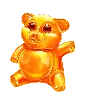 Symbol oranžového gumového medvídka Sweet Rush Bonanza