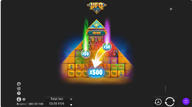 Snímek obrazovky UFO Pyramids
